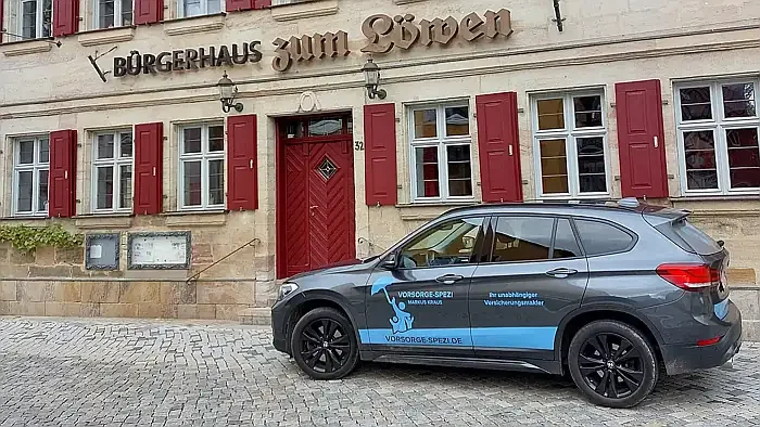 Bürgerhaus Markt Erlbach. Vorsorge-Spezi Versicherungsmakler Sven Markus Kraus.