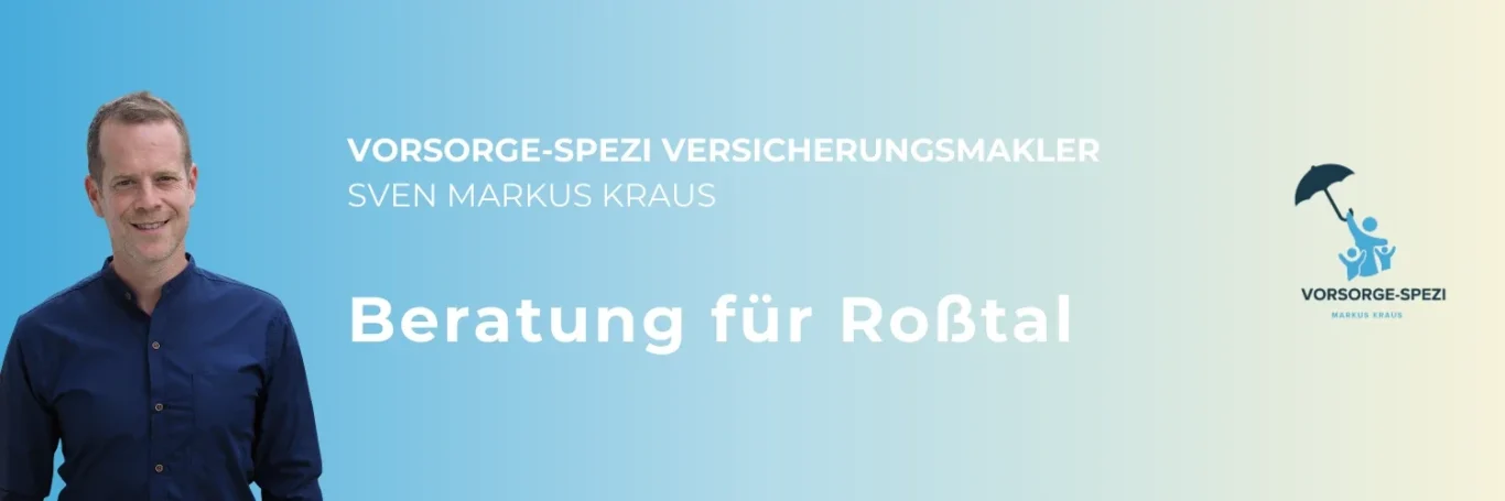 Banner Vorsorge-Spezi Versicherungsmakler Sven Markus Kraus für Roßtal