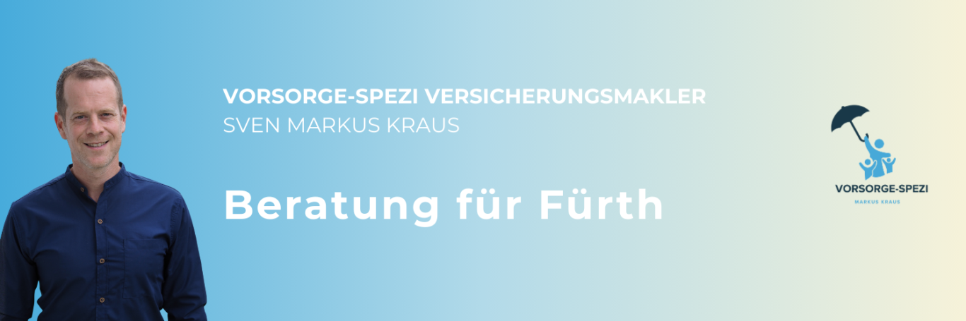 Banner Vorsorge-Spezi Versicherungsmakler Sven Markus Kraus. Beratung in Fürth